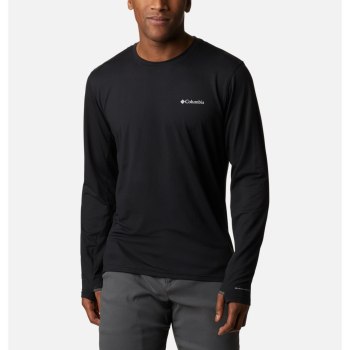 Pánské Mikiny Columbia Tech Trail Long Sleeve Crew II Černé FXLCSK014